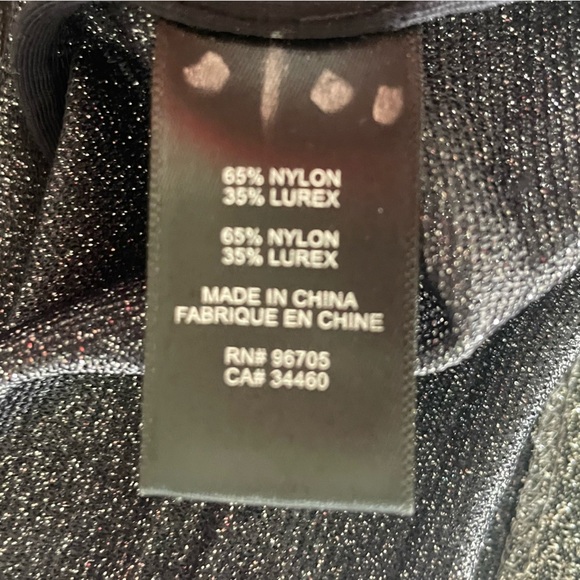 NWOT Rebecca Taylor Metallic Silver ruched 3/4 puff sleeves Blouse sz XS - Picture 4 of 13